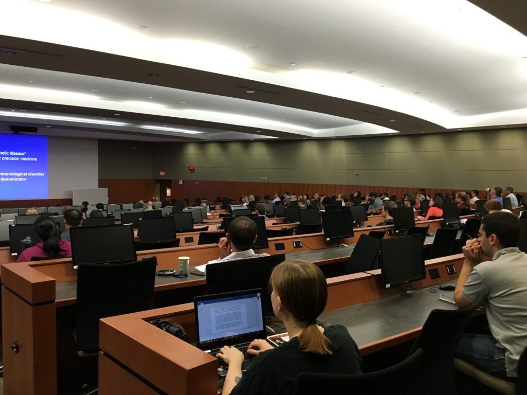 Participants in lecture hall 