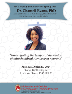 Poster of Dr. Chantell Evans, PhD